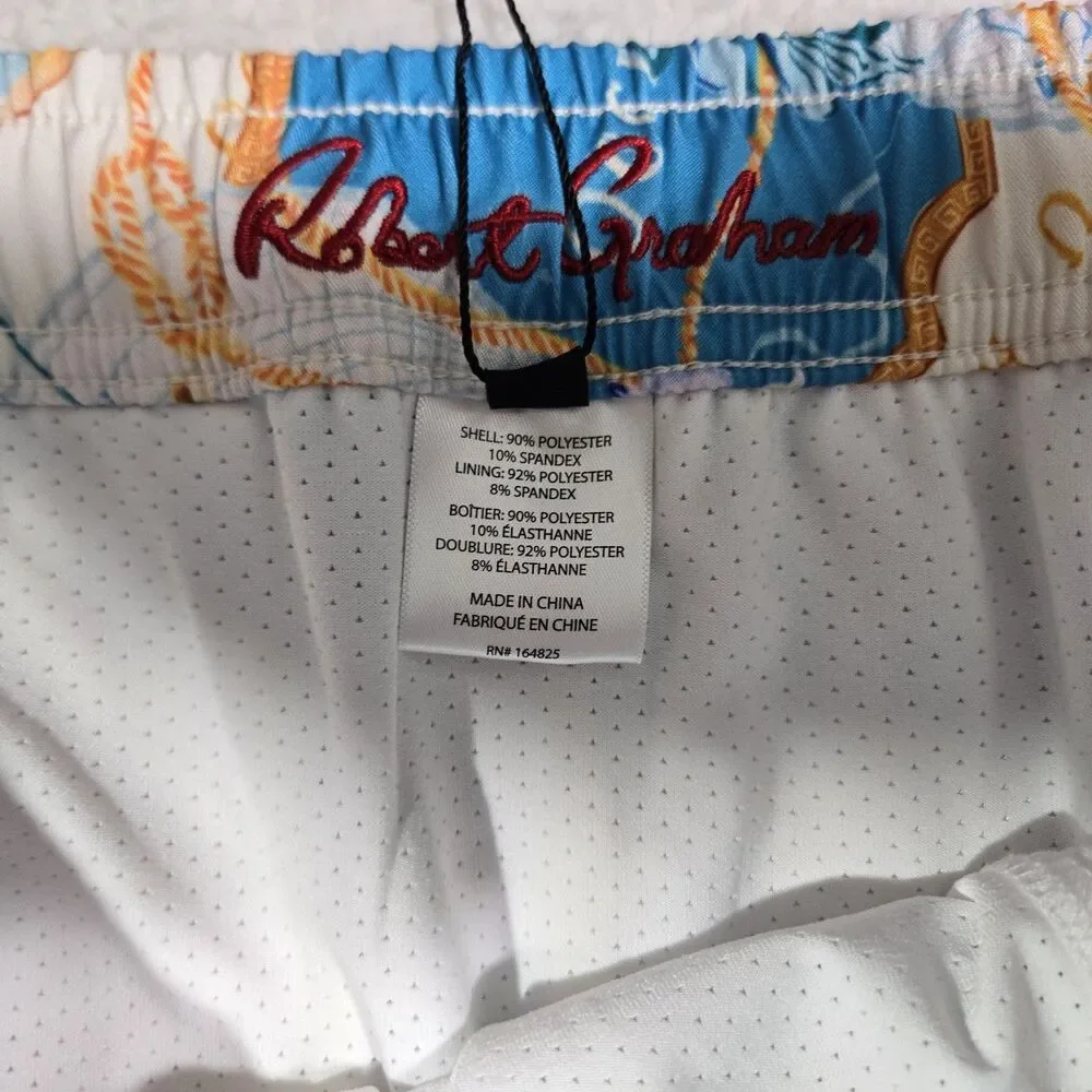 Robert Graham Swim Trunks Mens 2XL Gold Treasure 5
